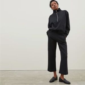 Everlane Track Wide Leg Black Women's Sweatpants